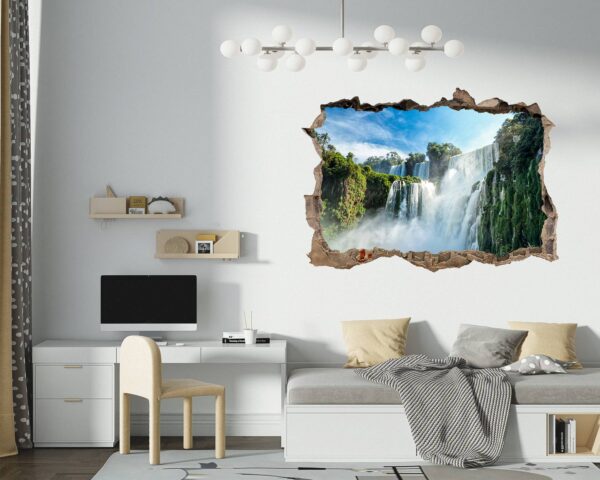 Waterfall Wall Sticker - Peel and Stick Wall Decal, Landscape Wall Sticker, Vinyl Wall Decal, Wall Decor for Bedroom, Easy To apply, Wall Decor, Living Room Wall Sticker