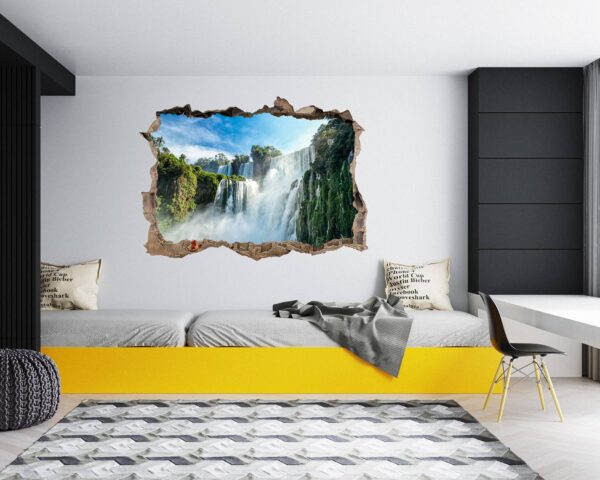 Waterfall Wall Sticker - Peel and Stick Wall Decal, Landscape Wall Sticker, Vinyl Wall Decal, Wall Decor for Bedroom, Easy To apply, Wall Decor, Living Room Wall Sticker