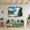 Waterfall Wall Sticker - Peel and Stick Wall Decal, Landscape Wall Sticker, Vinyl Wall Decal, Wall Decor for Bedroom, Easy To apply, Wall Decor, Living Room Wall Sticker