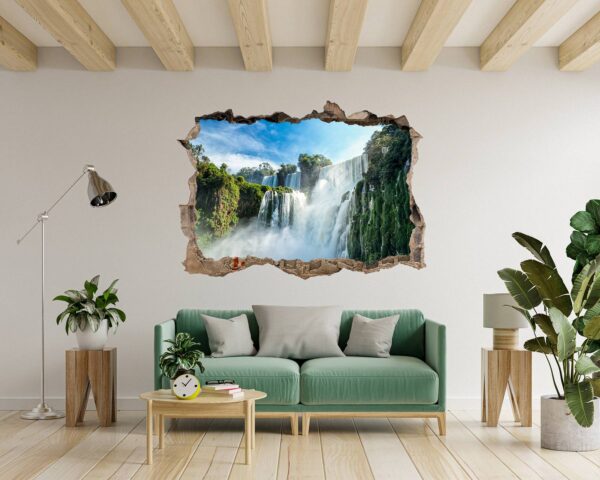 Waterfall Wall Sticker - Peel and Stick Wall Decal, Landscape Wall Sticker, Vinyl Wall Decal, Wall Decor for Bedroom, Easy To apply, Wall Decor, Living Room Wall Sticker