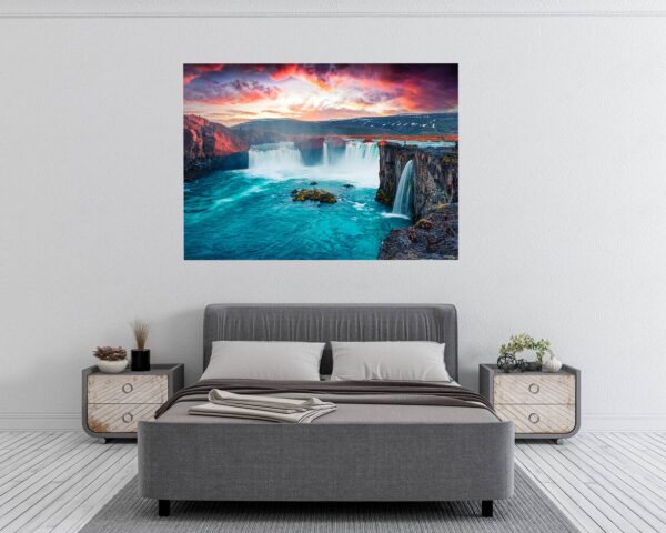 Wall Art Waterfall - Peel and Stick Wall Decal, Landscape Wall Sticker, Vinyl Wall Decal, Wall Decor for Bedroom, Easy To apply, Wall Decor, Living Room Wall Sticker