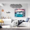 Wall Art Waterfall - Peel and Stick Wall Decal, Landscape Wall Sticker, Vinyl Wall Decal, Wall Decor for Bedroom, Easy To apply, Wall Decor, Living Room Wall Sticker