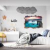 Wall Art Waterfall - Peel and Stick Wall Decal, Landscape Wall Sticker, Vinyl Wall Decal, Wall Decor for Bedroom, Easy To apply, Wall Decor, Living Room Wall Sticker