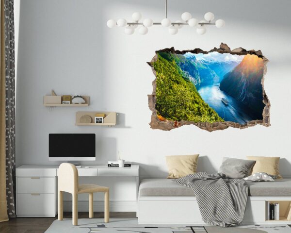 River Wall Sticker - Self-Adhesive Vinyl Decal - Ideal for Room Décor - Easy to Apply and Remove