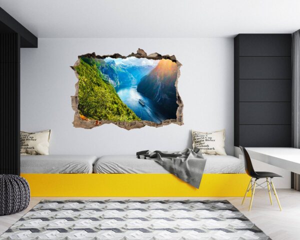 River Wall Sticker - Self-Adhesive Vinyl Decal - Ideal for Room Décor - Easy to Apply and Remove