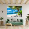 Wall Sticker Beach - Peel and Stick Wall Decal, Vinyl Wall Decal ,Nature Wall Sticker, Wall Decor for Bedroom, Easy To apply, Wall Decor, Living Room Wall Sticke