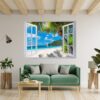 Wall Sticker Beach - Peel and Stick Wall Decal, Vinyl Wall Decal ,Nature Wall Sticker, Wall Decor for Bedroom, Easy To apply, Wall Decor, Living Room Wall Sticke