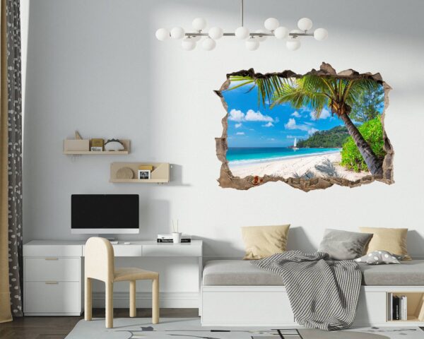 Wall Sticker Beach - Peel and Stick Wall Decal, Vinyl Wall Decal ,Nature Wall Sticker, Wall Decor for Bedroom, Easy To apply, Wall Decor, Living Room Wall Sticke