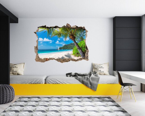 Wall Sticker Beach - Peel and Stick Wall Decal, Vinyl Wall Decal ,Nature Wall Sticker, Wall Decor for Bedroom, Easy To apply, Wall Decor, Living Room Wall Sticke