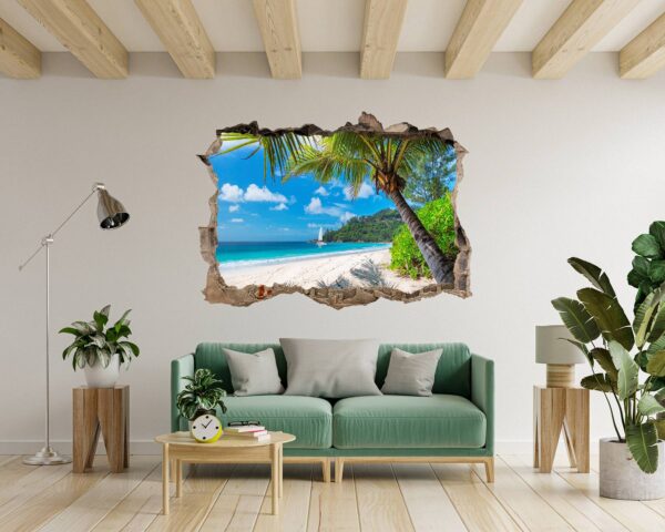 Wall Sticker Beach - Peel and Stick Wall Decal, Vinyl Wall Decal ,Nature Wall Sticker, Wall Decor for Bedroom, Easy To apply, Wall Decor, Living Room Wall Sticke