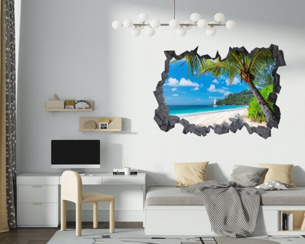 Wall Sticker Beach - Peel and Stick Wall Decal, Vinyl Wall Decal ,Nature Wall Sticker, Wall Decor for Bedroom, Easy To apply, Wall Decor, Living Room Wall Sticke