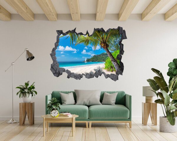 Wall Sticker Beach - Peel and Stick Wall Decal, Vinyl Wall Decal ,Nature Wall Sticker, Wall Decor for Bedroom, Easy To apply, Wall Decor, Living Room Wall Sticke