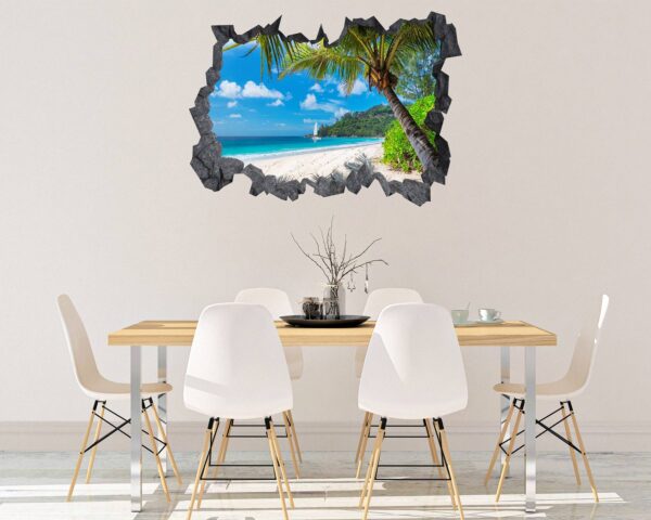 Wall Sticker Beach - Peel and Stick Wall Decal, Vinyl Wall Decal ,Nature Wall Sticker, Wall Decor for Bedroom, Easy To apply, Wall Decor, Living Room Wall Sticke