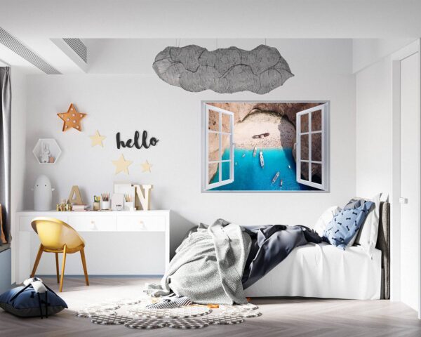 Wall Sticker Beach - Peel and Stick Wall Decal, Vinyl Wall Decal ,Nature Wall Sticker, Wall Decor for Bedroom, Easy To apply, Wall Decor, Living Room Wall Sticke