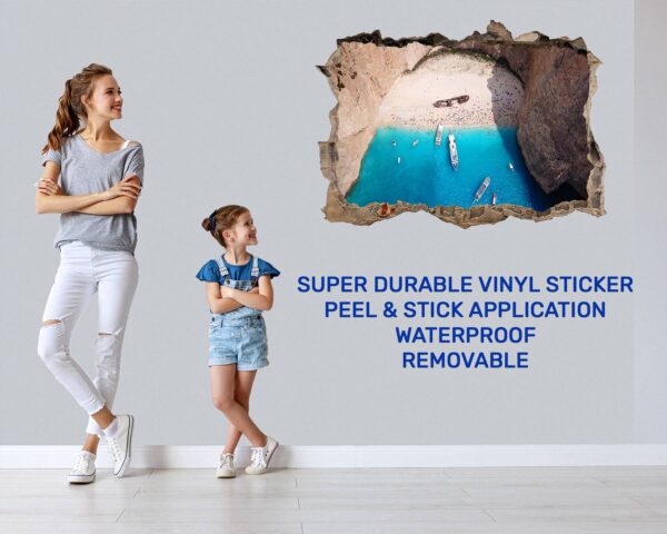 Wall Sticker Beach - Peel and Stick Wall Decal, Vinyl Wall Decal ,Nature Wall Sticker, Wall Decor for Bedroom, Easy To apply, Wall Decor, Living Room Wall Sticke