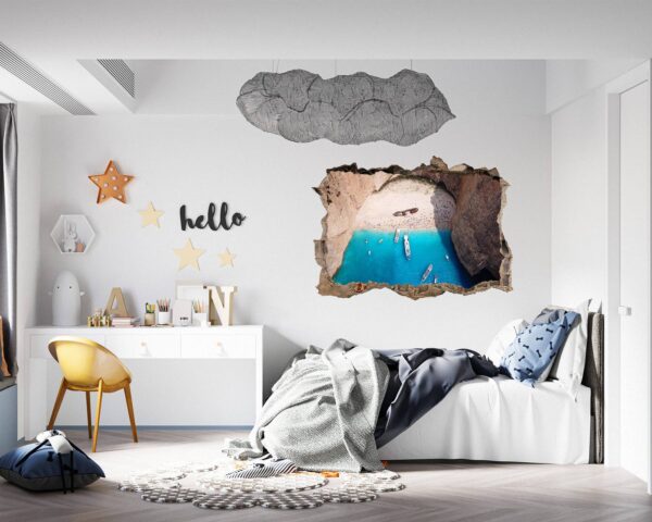 Wall Sticker Beach - Peel and Stick Wall Decal, Vinyl Wall Decal ,Nature Wall Sticker, Wall Decor for Bedroom, Easy To apply, Wall Decor, Living Room Wall Sticke