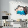 Wall Sticker Beach - Peel and Stick Wall Decal, Vinyl Wall Decal ,Nature Wall Sticker, Wall Decor for Bedroom, Easy To apply, Wall Decor, Living Room Wall Sticke