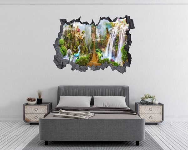 Waterfall Wall Decor - Peel and Stick Wall Decal, Landscape Wall Sticker, Vinyl Wall Decal, Wall Decor for Bedroom, Easy To apply, Wall Decor, Living Room Wall Sticker