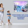 Fantasy Waterfall - Fantasy Wall Art, Removable Wall Sticker, Wall Vinyl Sticker, Peel and Stick Wall Decal, Wall Sticker Print, Wall Sticker for Bedroom