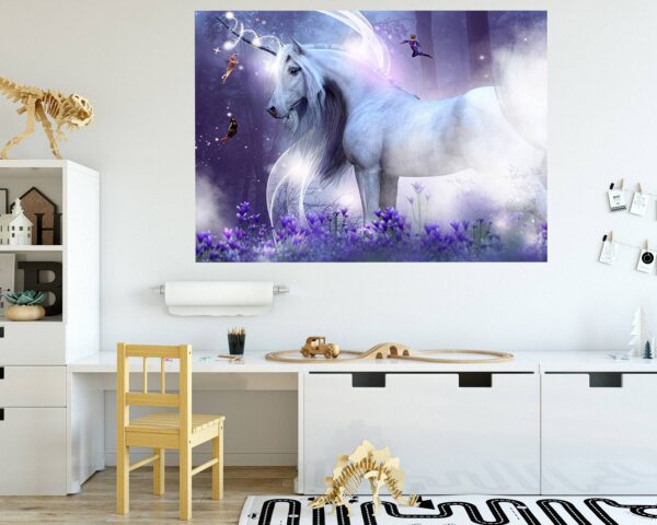 Unicorn Wall Décor - Nursery Wall Décor, Kids Room Décor, Self Adhesive Wall Sticker, Wall Décor Art, Nursery Wall Art