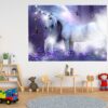 Unicorn Wall Décor - Nursery Wall Décor, Kids Room Décor, Self Adhesive Wall Sticker, Wall Décor Art, Nursery Wall Art