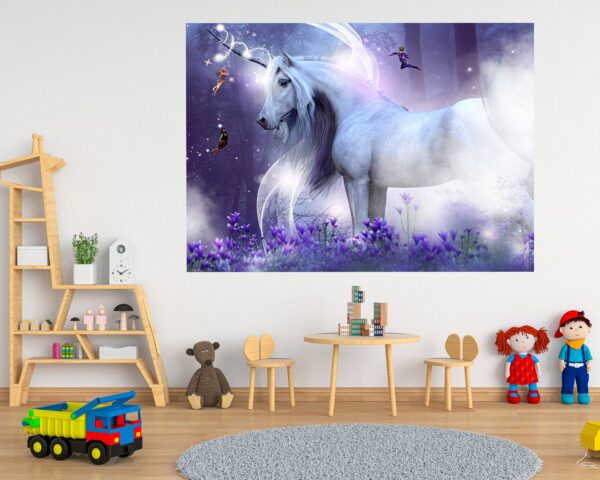 Unicorn Wall Décor - Nursery Wall Décor, Kids Room Décor, Self Adhesive Wall Sticker, Wall Décor Art, Nursery Wall Art