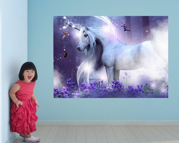 Unicorn Wall Décor - Nursery Wall Décor, Kids Room Décor, Self Adhesive Wall Sticker, Wall Décor Art, Nursery Wall Art