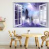 Unicorn Wall Décor - Nursery Wall Décor, Kids Room Décor, Self Adhesive Wall Sticker, Wall Décor Art, Nursery Wall Art