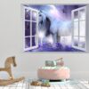 Unicorn Wall Décor - Nursery Wall Décor, Kids Room Décor, Self Adhesive Wall Sticker, Wall Décor Art, Nursery Wall Art