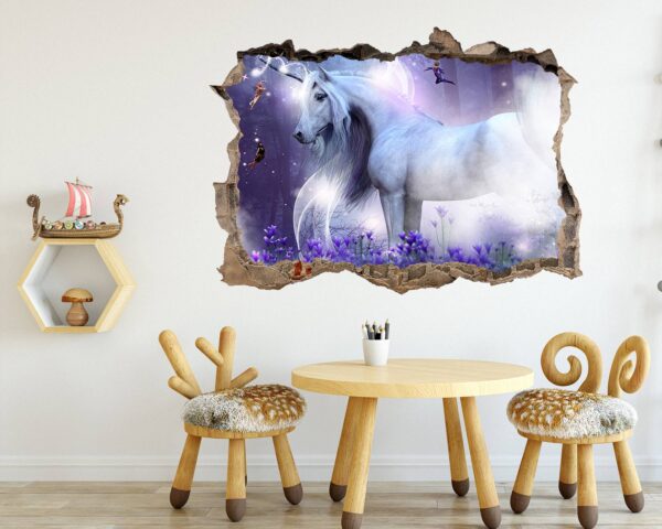 Unicorn Wall Décor - Nursery Wall Décor, Kids Room Décor, Self Adhesive Wall Sticker, Wall Décor Art, Nursery Wall Art