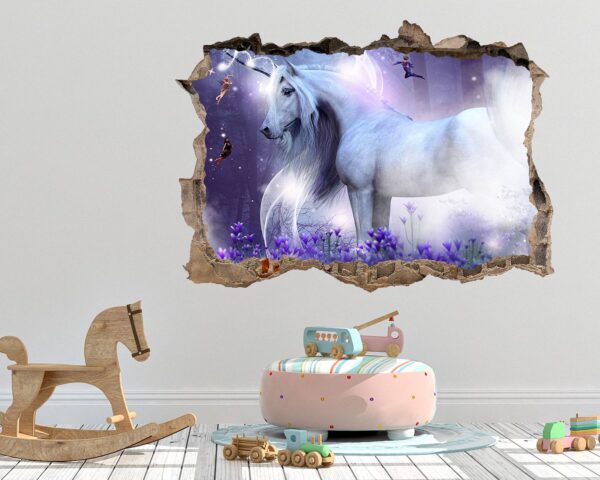 Unicorn Wall Décor - Nursery Wall Décor, Kids Room Décor, Self Adhesive Wall Sticker, Wall Décor Art, Nursery Wall Art