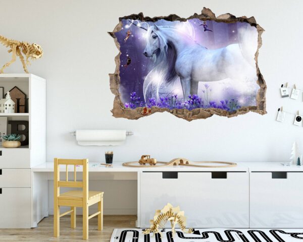 Unicorn Wall Décor - Nursery Wall Décor, Kids Room Décor, Self Adhesive Wall Sticker, Wall Décor Art, Nursery Wall Art