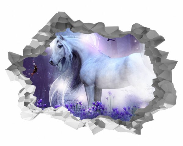 Unicorn Wall Décor - Nursery Wall Décor, Kids Room Décor, Self Adhesive Wall Sticker, Wall Décor Art, Nursery Wall Art