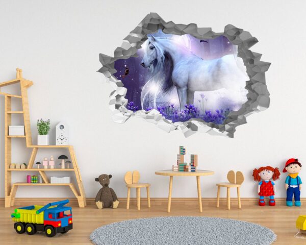 Unicorn Wall Décor - Nursery Wall Décor, Kids Room Décor, Self Adhesive Wall Sticker, Wall Décor Art, Nursery Wall Art