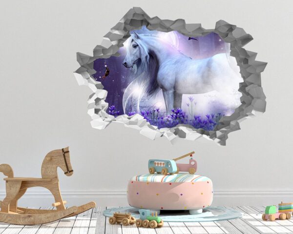 Unicorn Wall Décor - Nursery Wall Décor, Kids Room Décor, Self Adhesive Wall Sticker, Wall Décor Art, Nursery Wall Art