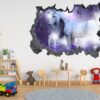 Unicorn Wall Décor - Nursery Wall Décor, Kids Room Décor, Self Adhesive Wall Sticker, Wall Décor Art, Nursery Wall Art