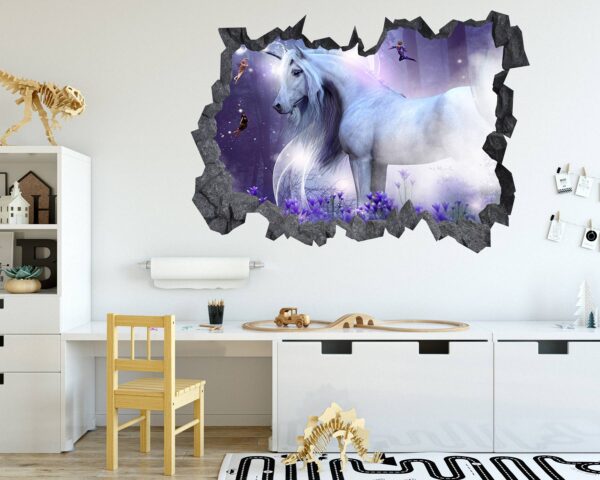 Unicorn Wall Décor - Nursery Wall Décor, Kids Room Décor, Self Adhesive Wall Sticker, Wall Décor Art, Nursery Wall Art