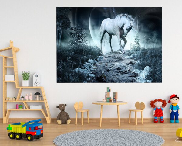 Unicorn Wall Art - Nursery Wall Décor, Kids Room Décor, Self Adhesive Wall Sticker, Wall Décor Art, Nursery Wall Art