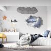 Skiing Wall Sticker - Sport Wall Decor, Bedroom Wall Decor, Vinyl Sticker, Living Room Wall Sticke, Trendy Wall Décor, Wall Art Sport