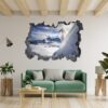 Skiing Wall Sticker - Sport Wall Decor, Bedroom Wall Decor, Vinyl Sticker, Living Room Wall Sticke, Trendy Wall Décor, Wall Art Sport