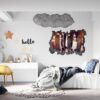 Skateboard Wall Sticker - Peel and Stick Wall Decal, Vinyl Wall Sticker, Skateboard Wall Art, Wall Decor Home, Bedroom Wall Sticker, Removable Wall Sticker, Easy to Apply