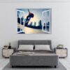 Skateboard Wall Mural - Peel and Stick Wall Decal, Vinyl Wall Sticker, Skateboard Wall Art, Wall Decor Home, Bedroom Wall Sticker, Removable Wall Sticker , Easy to Apply