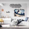 Skateboard Wall Mural - Peel and Stick Wall Decal, Vinyl Wall Sticker, Skateboard Wall Art, Wall Decor Home, Bedroom Wall Sticker, Removable Wall Sticker , Easy to Apply