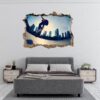 Skateboard Wall Mural - Peel and Stick Wall Decal, Vinyl Wall Sticker, Skateboard Wall Art, Wall Decor Home, Bedroom Wall Sticker, Removable Wall Sticker , Easy to Apply