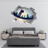 Skateboard Wall Mural - Peel and Stick Wall Decal, Vinyl Wall Sticker, Skateboard Wall Art, Wall Decor Home, Bedroom Wall Sticker, Removable Wall Sticker , Easy to Apply