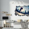 Skateboard Wall Mural - Peel and Stick Wall Decal, Vinyl Wall Sticker, Skateboard Wall Art, Wall Decor Home, Bedroom Wall Sticker, Removable Wall Sticker , Easy to Apply