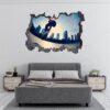 Skateboard Wall Mural - Peel and Stick Wall Decal, Vinyl Wall Sticker, Skateboard Wall Art, Wall Decor Home, Bedroom Wall Sticker, Removable Wall Sticker , Easy to Apply