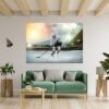 Hockey Wall Art - Sport Theme Wall Decor, Living Room Wall Art, Wall Decal Sports, Digital print, Removable Wall Sticker