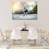 Hockey Wall Art - Sport Theme Wall Decor, Living Room Wall Art, Wall Decal Sports, Digital print, Removable Wall Stickerv