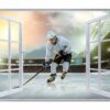 Hockey Wall Art - Sport Theme Wall Decor, Living Room Wall Art, Wall Decal Sports, Digital print, Removable Wall Sticker